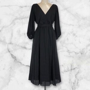 NWT Banana Republic black wrap dress - large petite